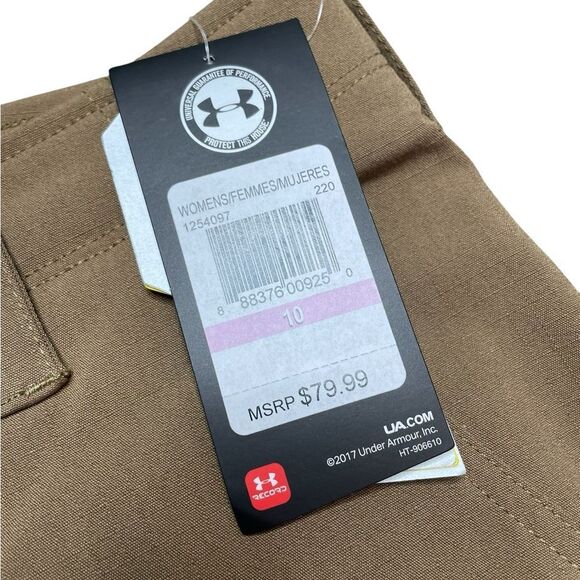 NWT UNDER ARMOUR Tactical Elite Women's Cargo Pants Tan Brown Size 10 - Picture 8 of 10